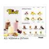Thirst - Laminated A3 Counter Menu