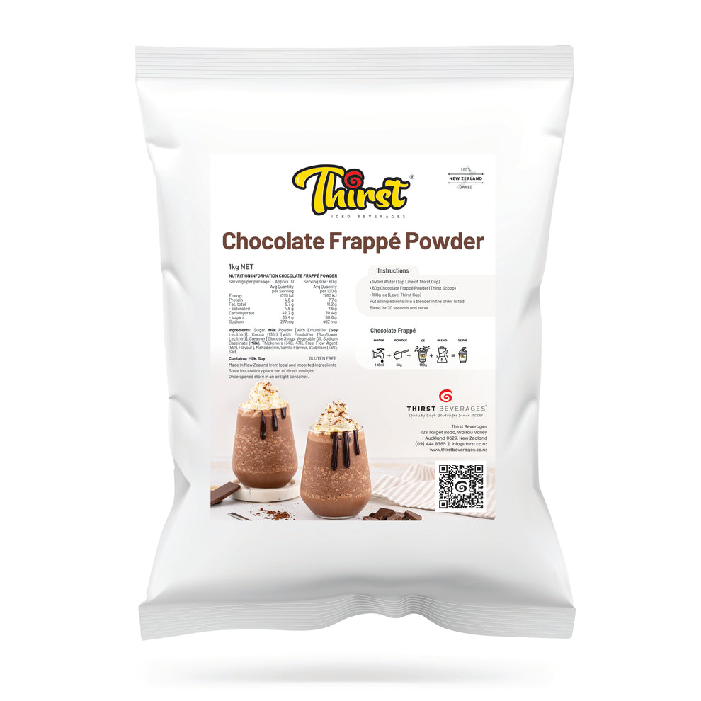Thirst - Chocolate Frappe Powder - 1kg – Thirst Beverages